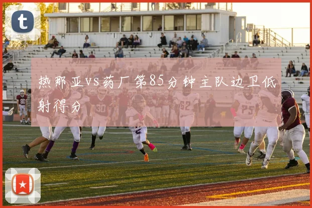 热那亚vs药厂第85分钟主队边卫低射得分